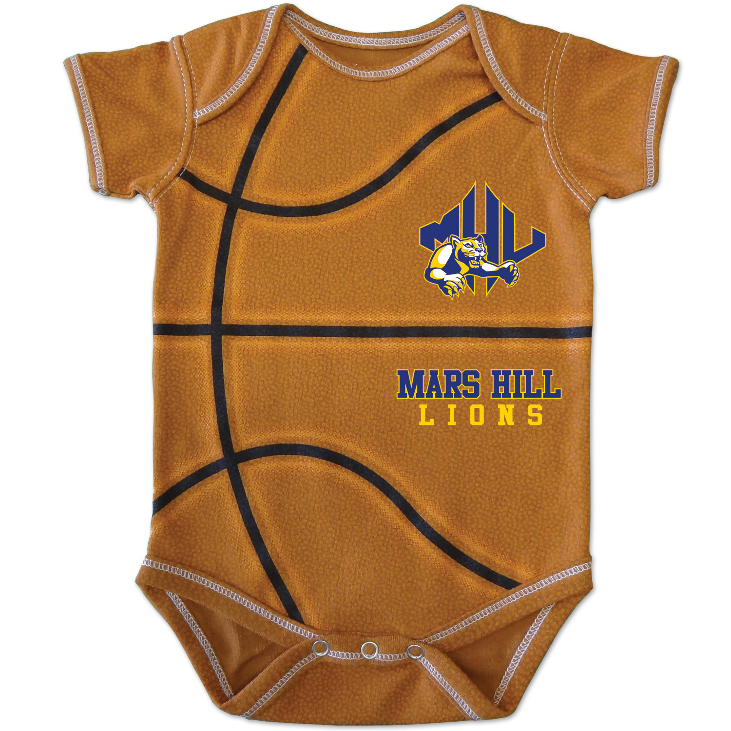 BASKETBALL BODYSUIT WITH MHU ATHLETIC LOGO - Mars Hill University