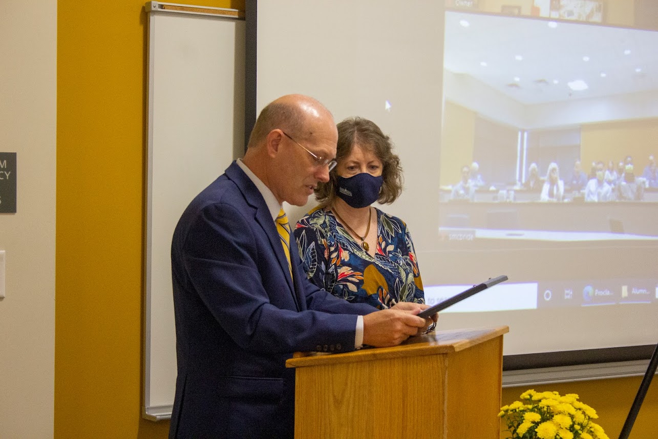 Longtime MHU Employee Awarded Honorary Alumnus Status Mars Hill