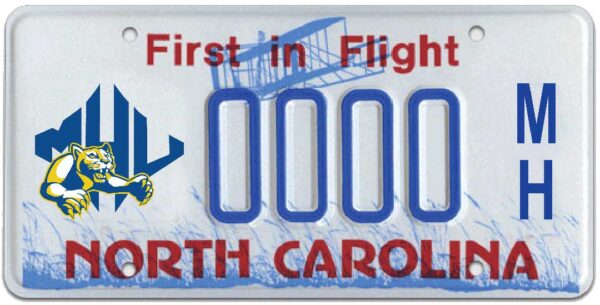 NORTH CAROLINA License Plate Plasma Cut Map Sign, FIRST IN FLIGHT