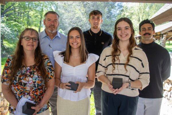 Salt and Light Award recipients: (back, l-r) Stephen Maag, Ben Harvey, Matthew Pacheco, (front, l-r) Karla Chandler, Amber Molnar, Anna Boyles