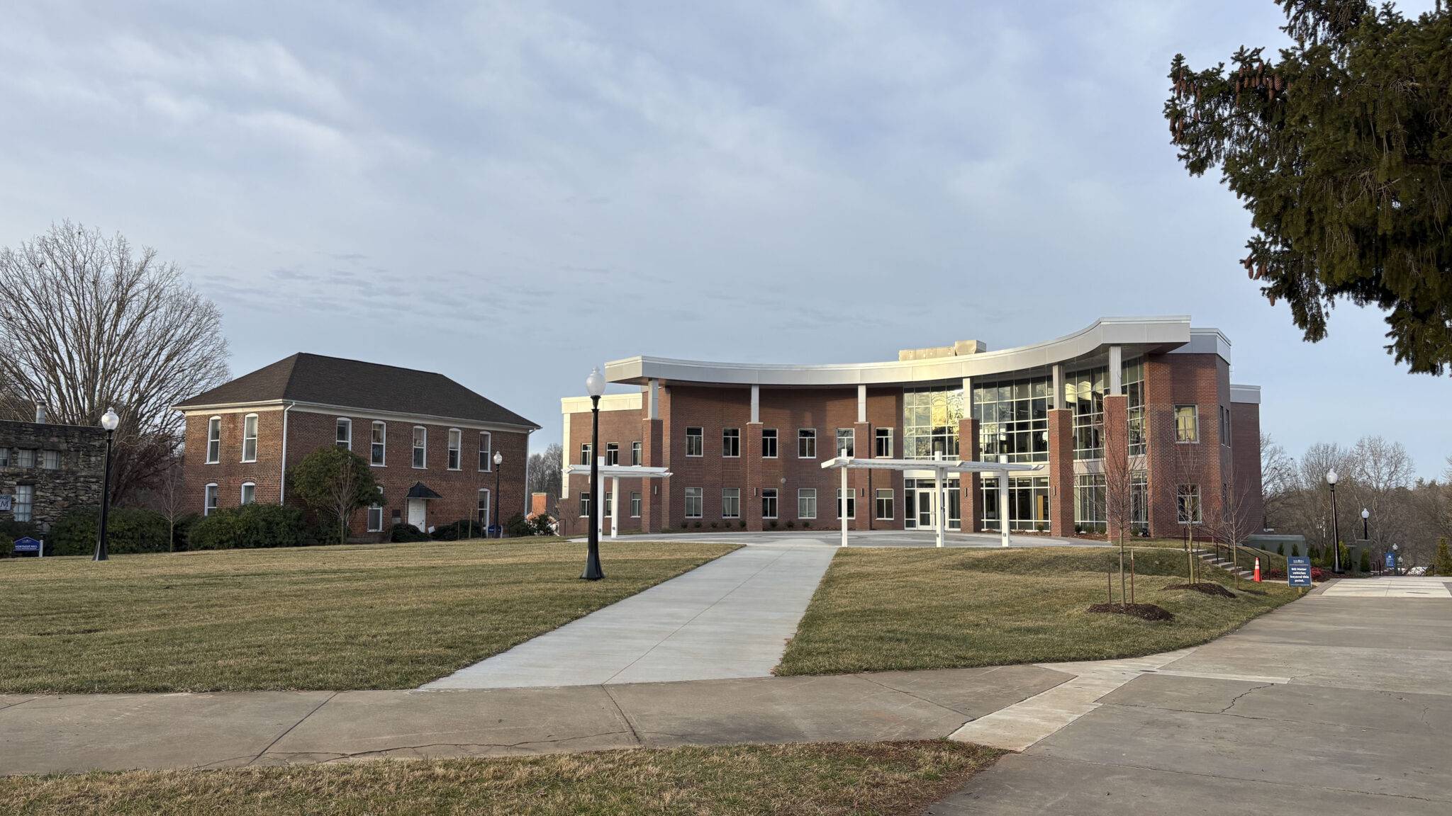 Campus Center and Founders Hall.